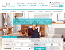 Tablet Screenshot of immobilier-descolas.com